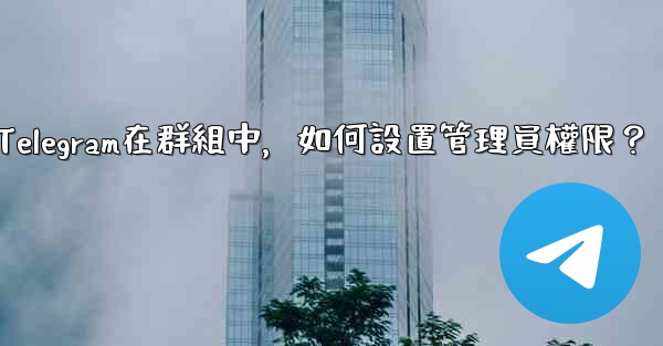 Telegram在群組中，如何設置管理員權限？