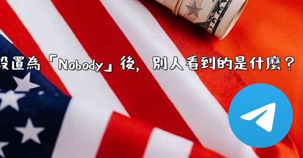 Telegram設置為「Nobody」後，別人看到的是什麼？