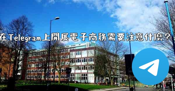 在Telegram上開展電子商務需要注意什麼？