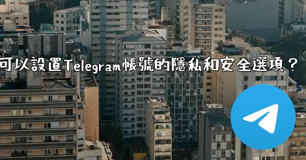 在哪裡可以設置Telegram帳號的隱私和安全選項？