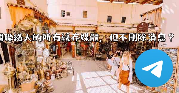 Telegram如何清理與某個聯絡人的所有緩存媒體，但不刪除消息？