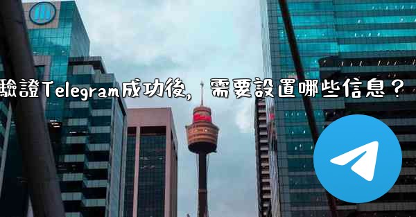 驗證Telegram成功後，需要設置哪些信息？