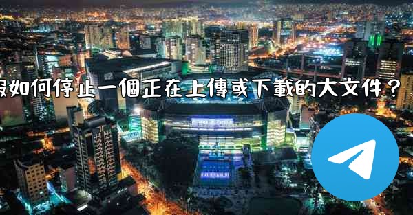 電報如何停止一個正在上傳或下載的大文件？