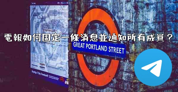 電報如何固定一條消息並通知所有成員？