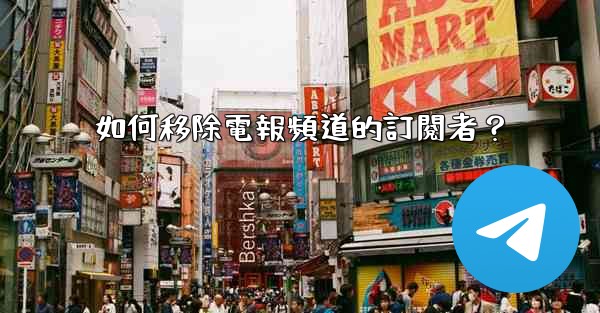 如何移除電報頻道的訂閱者？