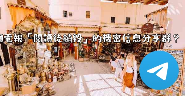 如何創建一個電報「閱讀後銷毀」的機密信息分享群？