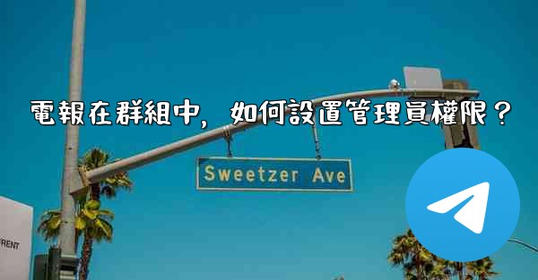 電報在群組中，如何設置管理員權限？