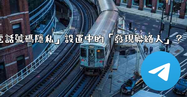 在電報使用中，什麼是「電話號碼隱私」設置中的「發現聯絡人」？