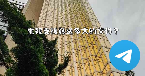 電報支援發送多大的文件？