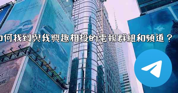 如何找到與我興趣相投的電報群組和頻道？