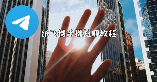 纸飞機手機註冊教程