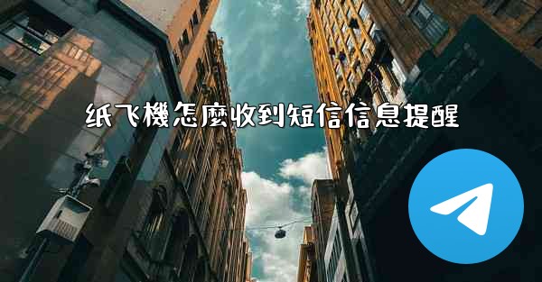 纸飞機怎麼收到短信信息提醒