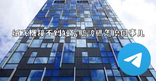 纸飞機接不到短信驗證碼怎麼回事儿