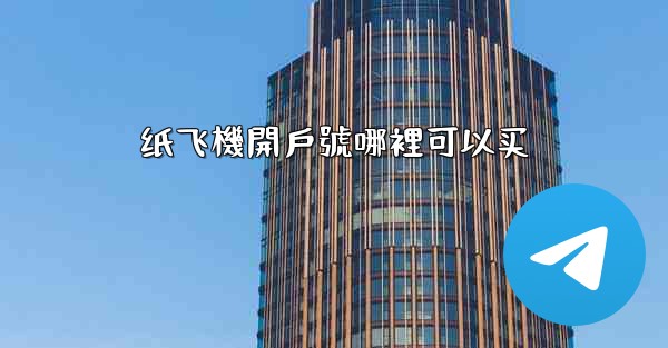 纸飞機開戶號哪裡可以买