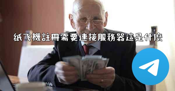 纸飞機註冊需要連接服務器這是什麼