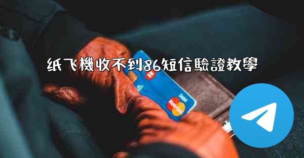 纸飞機收不到86短信驗證教學
