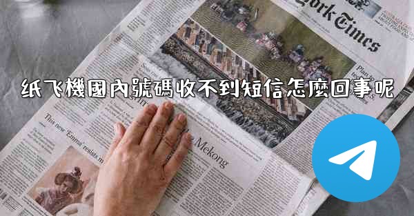 纸飞機國內號碼收不到短信怎麼回事呢