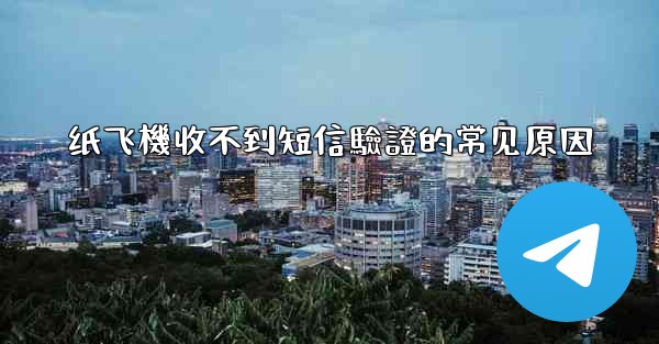 纸飞機收不到短信驗證的常见原因