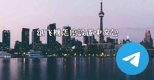 纸飞機怎麼設置中文包