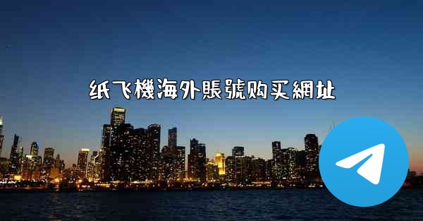 纸飞機海外賬號购买網址