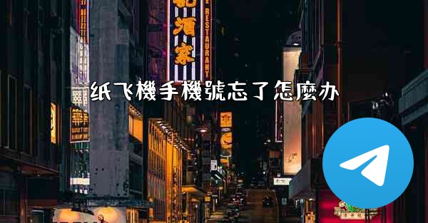 纸飞機手機號忘了怎麼办