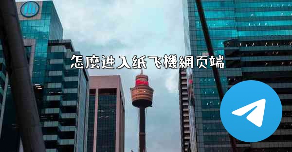 怎麼进入纸飞機網页端