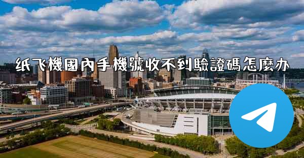 纸飞機國內手機號收不到驗證碼怎麼办