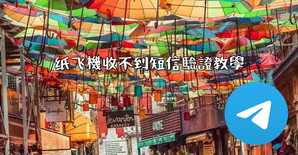 纸飞機收不到短信驗證教學