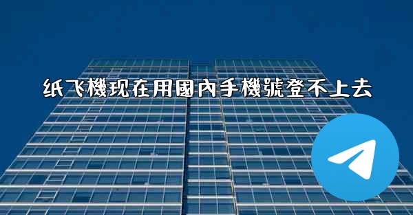 纸飞機现在用國內手機號登不上去