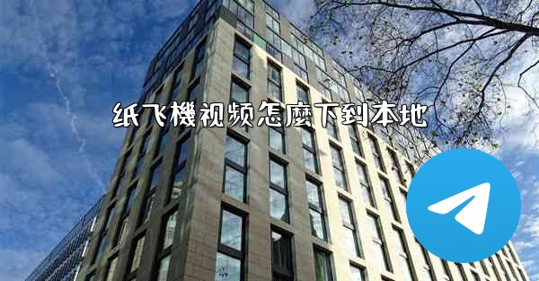纸飞機视频怎麼下到本地