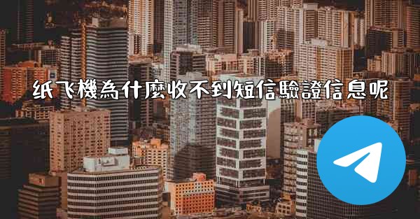纸飞機為什麼收不到短信驗證信息呢