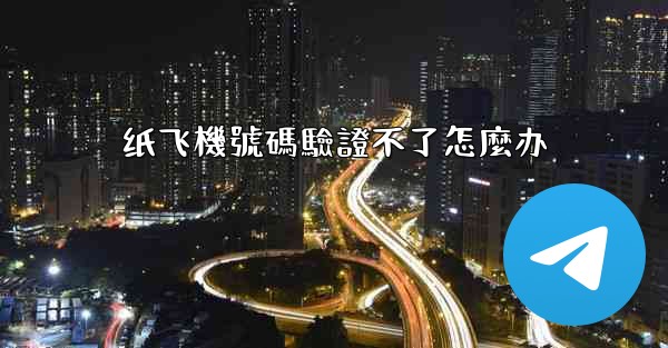 纸飞機號碼驗證不了怎麼办