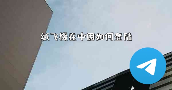 纸飞機在中國如何登陆