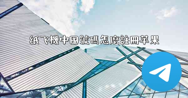 纸飞機中國號碼怎麼註冊苹果