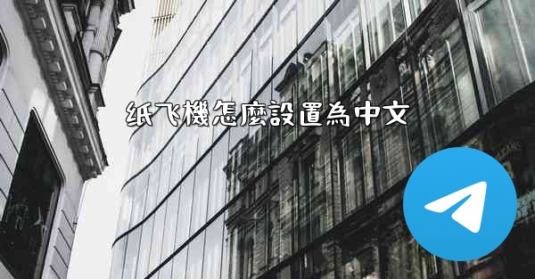 纸飞機怎麼設置為中文