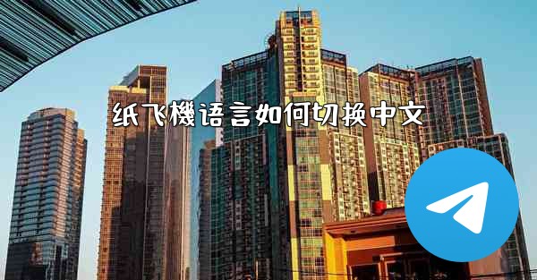 纸飞機语言如何切换中文