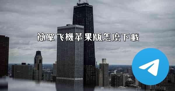 簡單飞機苹果版怎麼下載