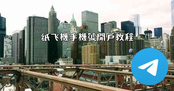 纸飞機手機號開戶教程