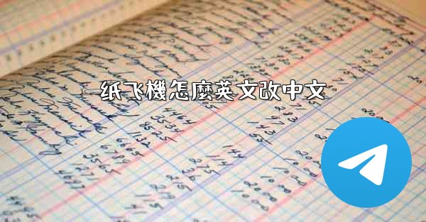纸飞機怎麼英文改中文