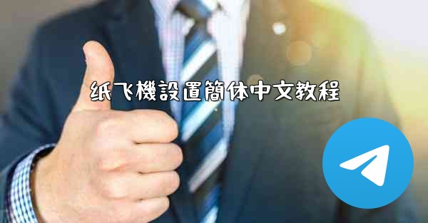 纸飞機設置簡体中文教程