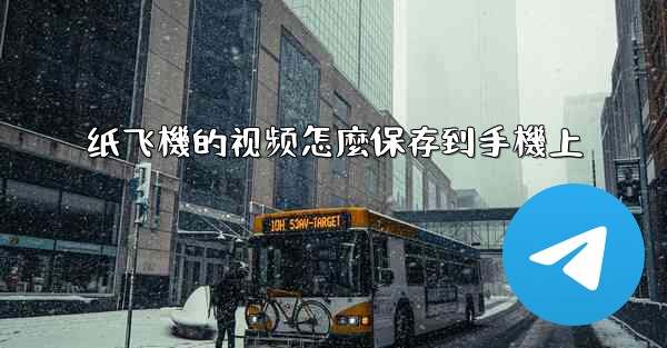 纸飞機的视频怎麼保存到手機上