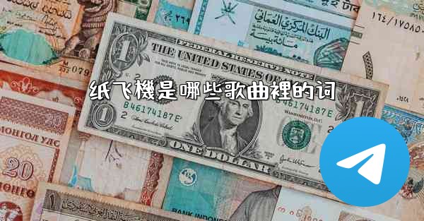 纸飞機是哪些歌曲裡的词