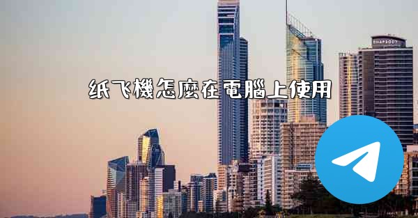 纸飞機怎麼在電腦上使用