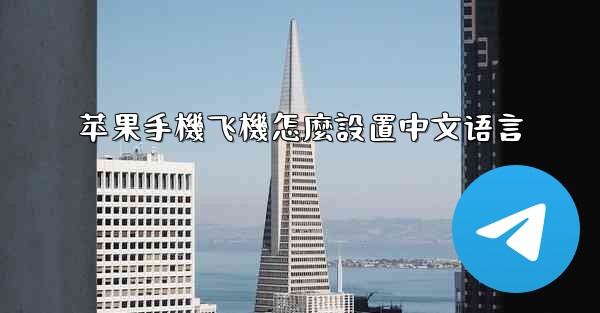 苹果手機飞機怎麼設置中文语言