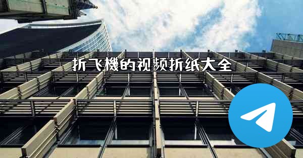 折飞機的视频折纸大全