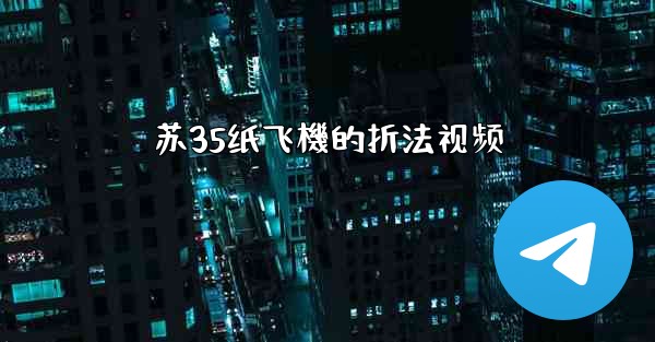 苏35纸飞機的折法视频