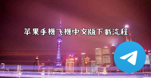 苹果手機飞機中文版下載流程