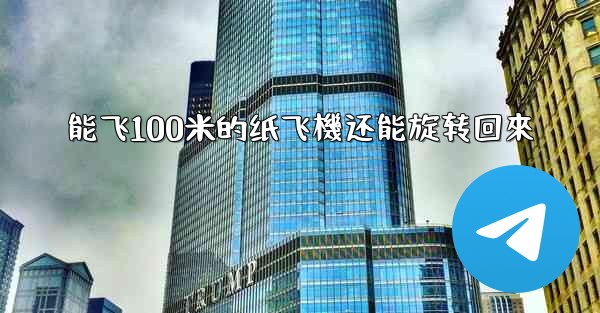 能飞100米的纸飞機还能旋转回來