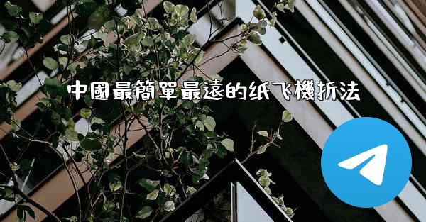 中國最簡單最遠的纸飞機折法