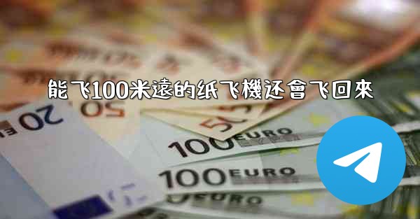 能飞100米遠的纸飞機还會飞回來
